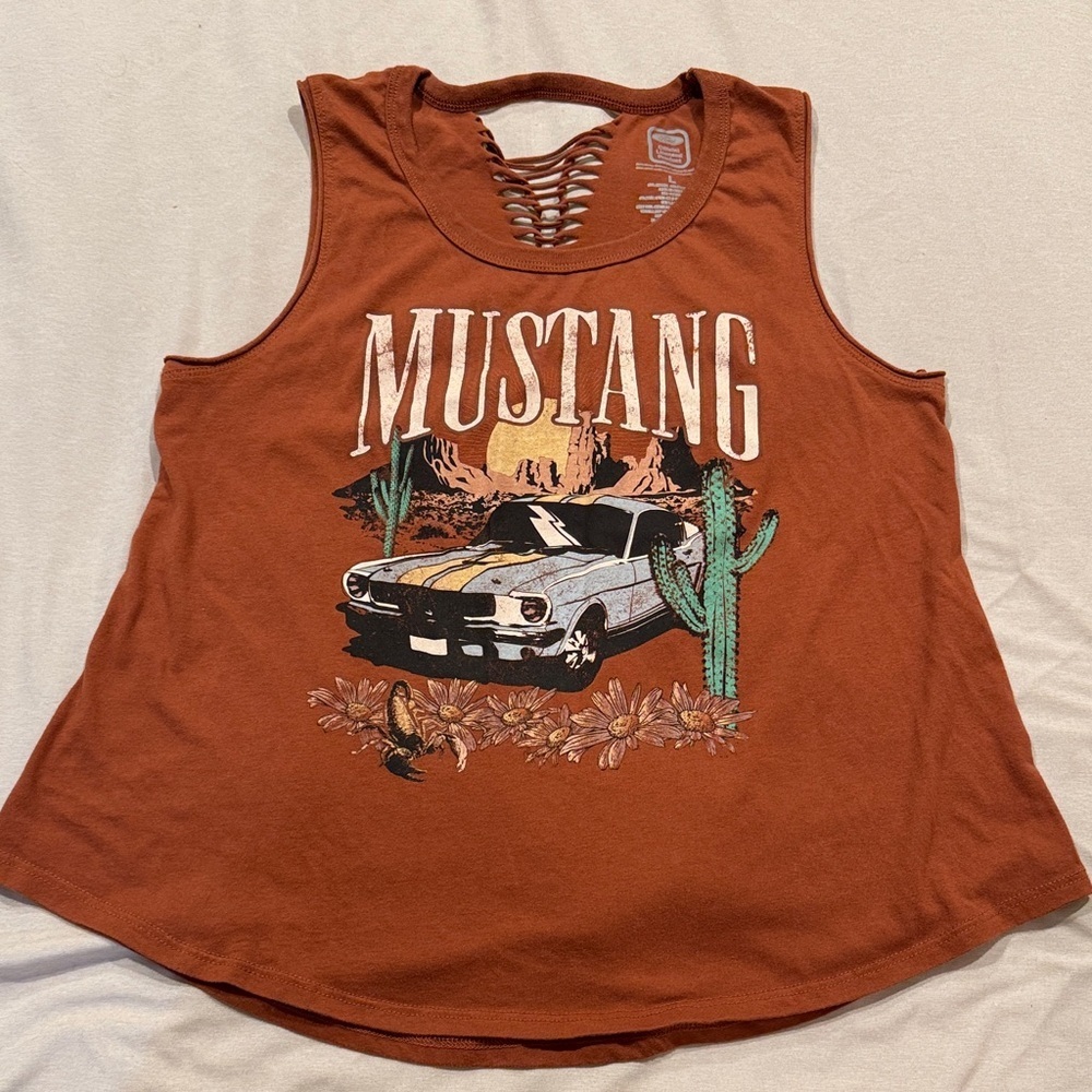 Ford Mustang Rust Sleeveless Tee